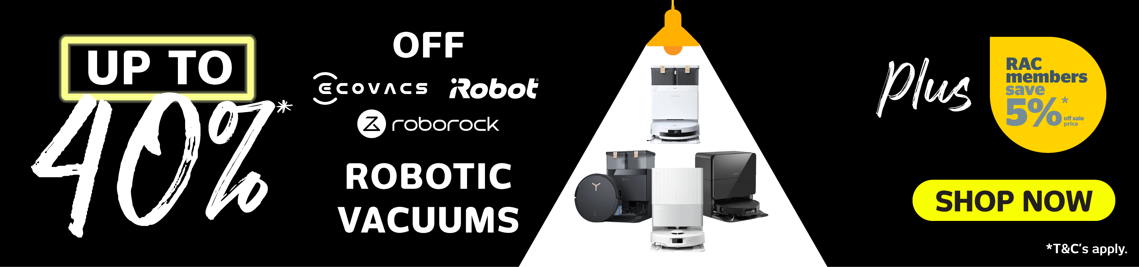 Up to 40%* Off Robotic Vacuums