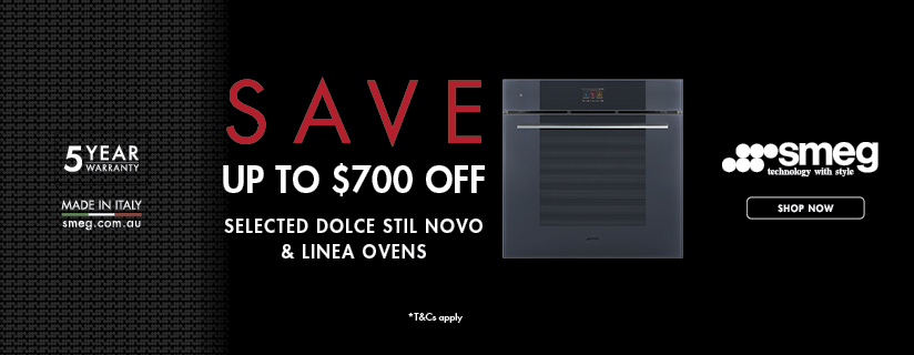 Save up to $700 on Selected Smeg Dolce Stil Novo & Linea Ovens