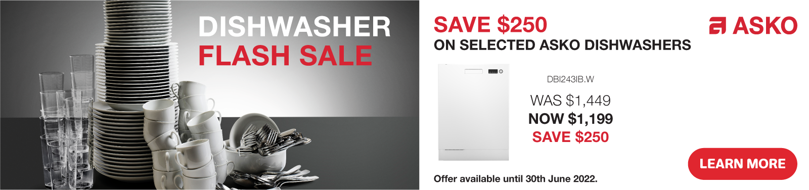 Save $250 On Selected ASKO Dishwashers at Retravision