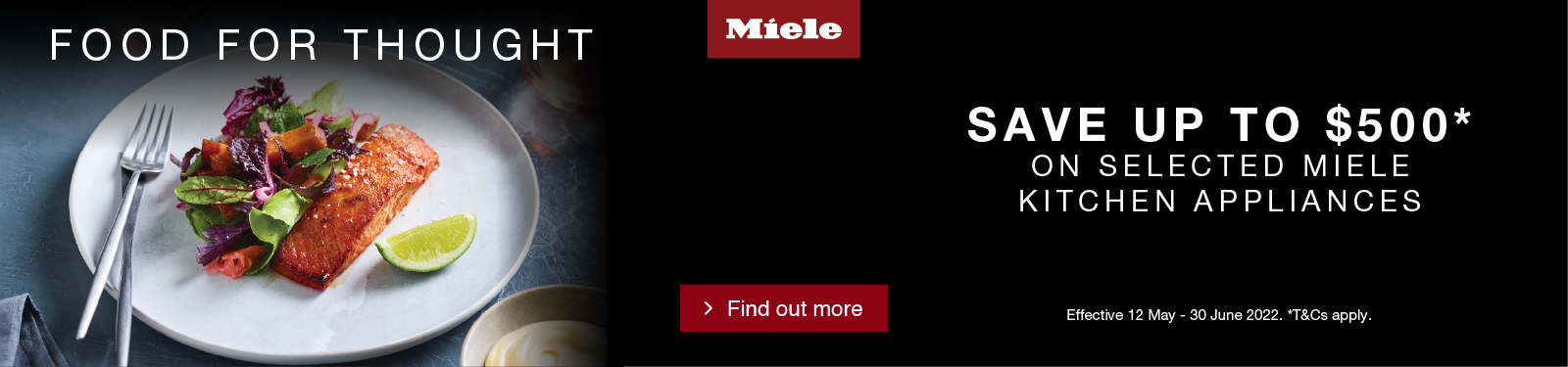 Save up to $500 on selected Miele Kitchen Appliances at Retravision