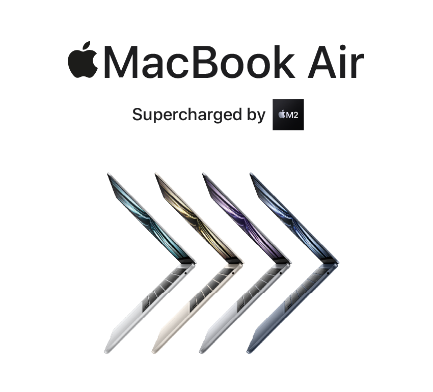 MacBook Air. Supercharged by M2