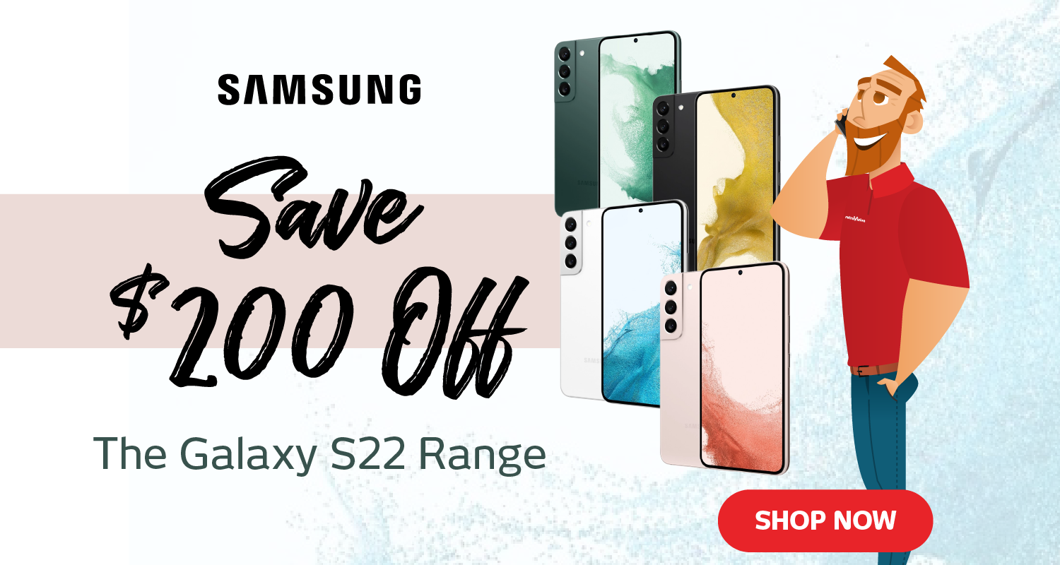 Save $200 Off The Samsung Galaxy S22 Range at Retravision