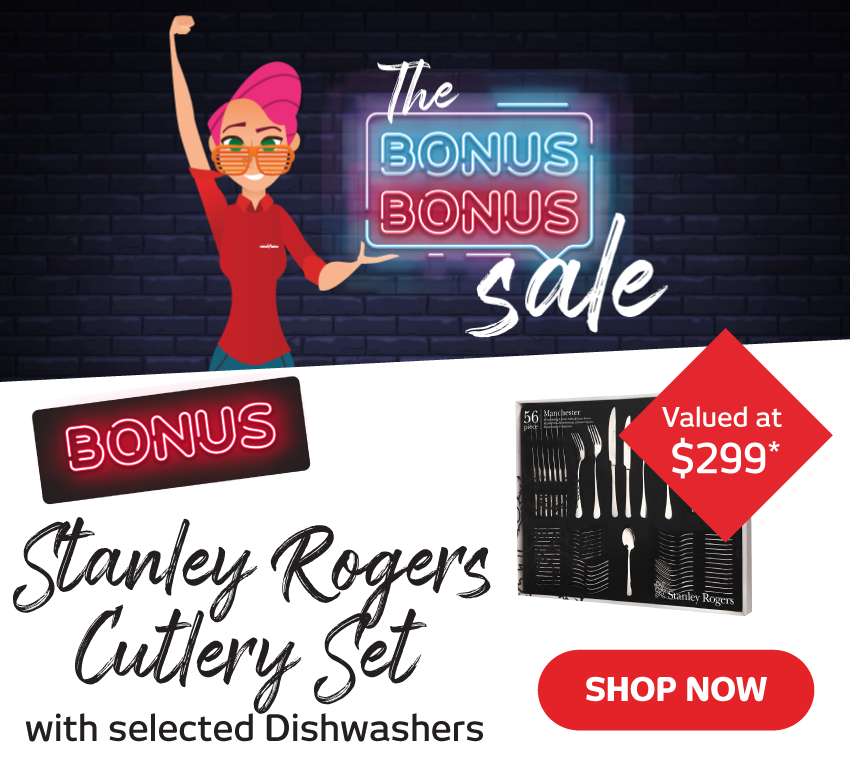 Bonus Stanley Rogers Cutlery Set at Retravision