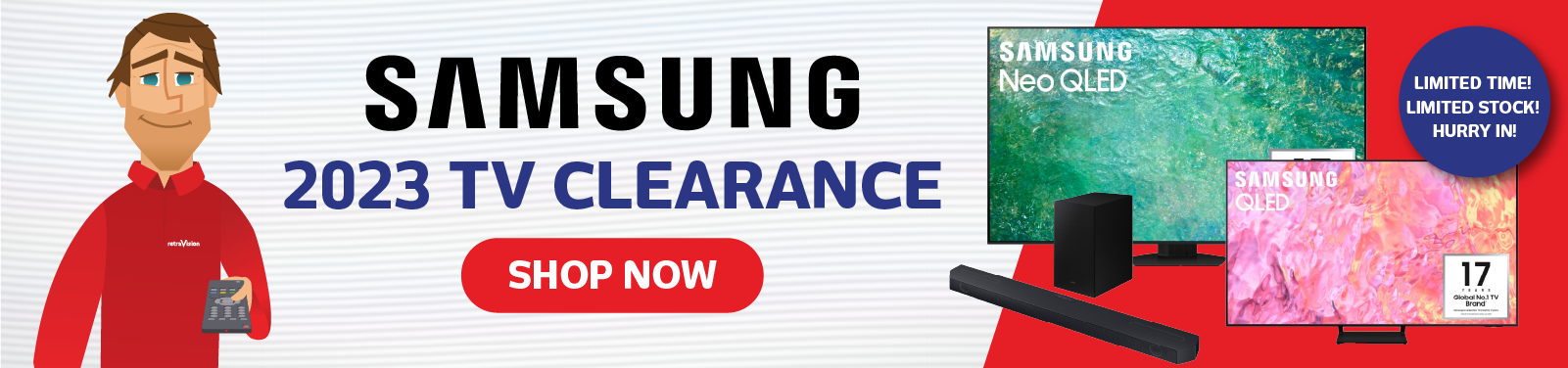 Samsung TV Clearance at Retravision