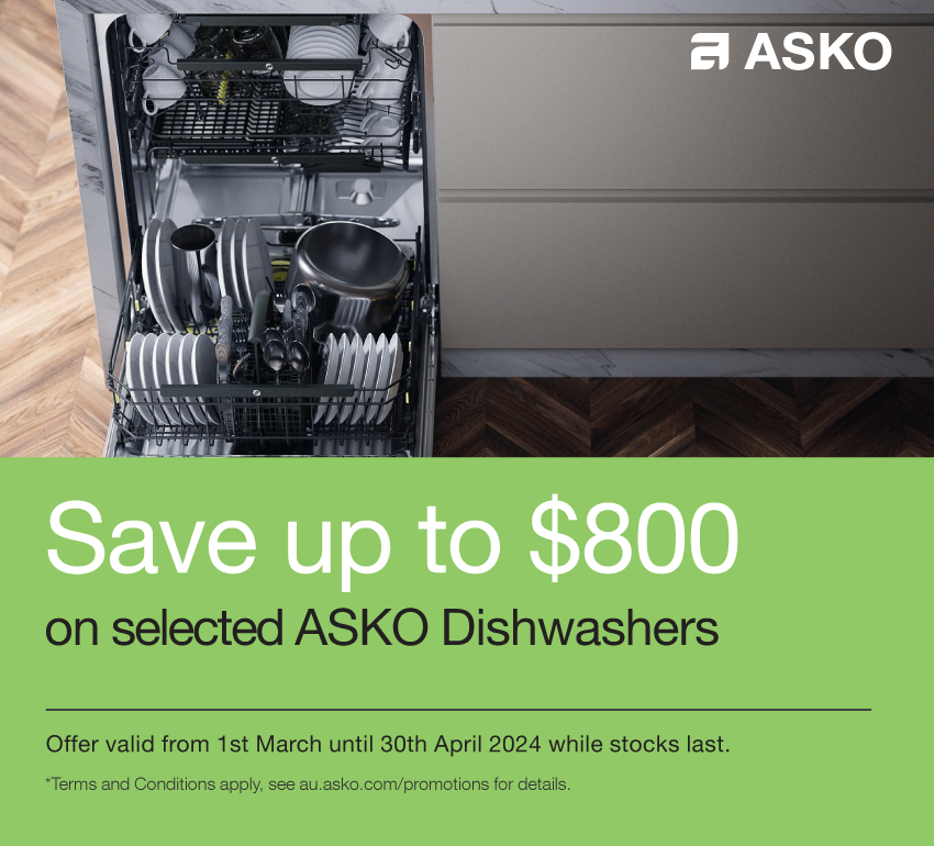 Save Up To $800 On Selected ASKO Dishwashers