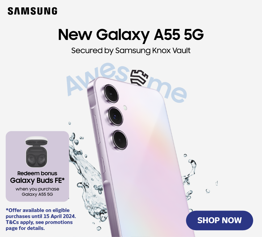 Bonus Galaxy Buds FE With Samsung Galaxy A55 at Retravision