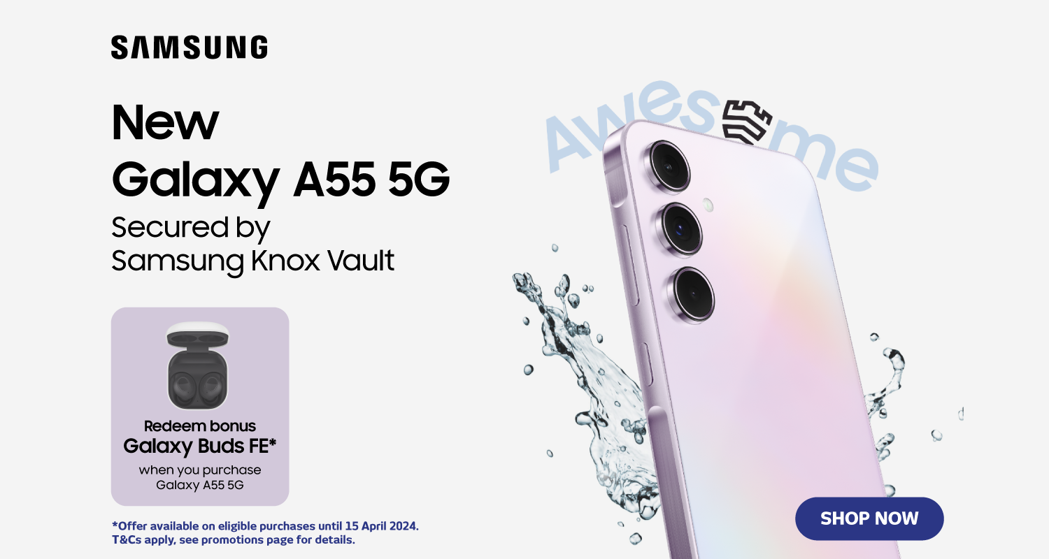 Bonus Galaxy Buds FE With Samsung Galaxy A55 at Retravision
