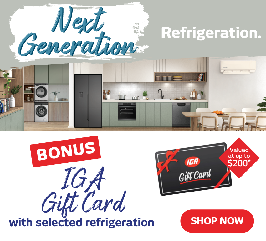 Electrolux & Westinghouse Refrigeration Guide - Bonus IGA Gift Card