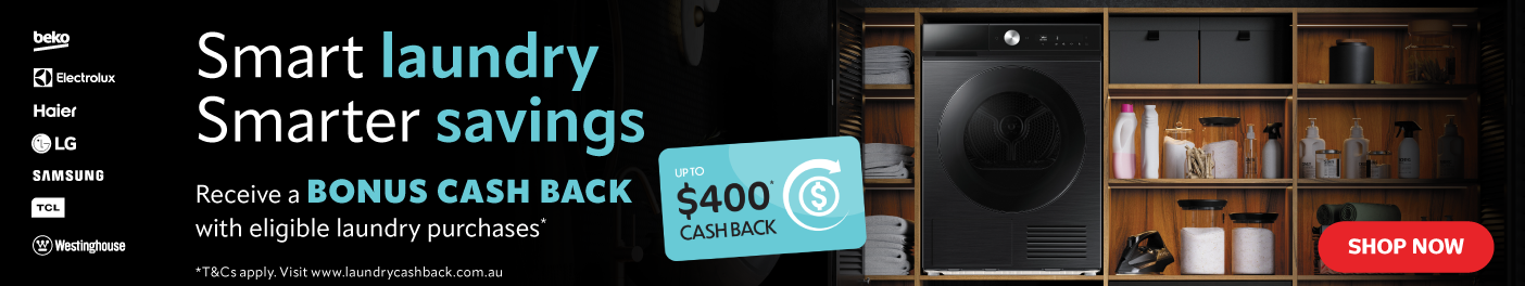 Bonus Cash Card Valued Up To $400 With Selected Narta Laundry Appliances at Retravision
