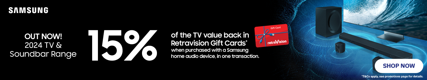 Shop The New Samsung 2024 TV & Sound Range at Retravision