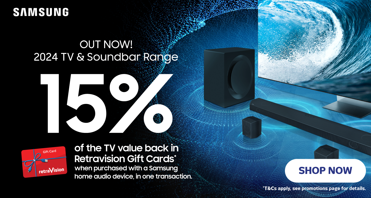 Shop The New Samsung 2024 TV & Sound Range at Retravision