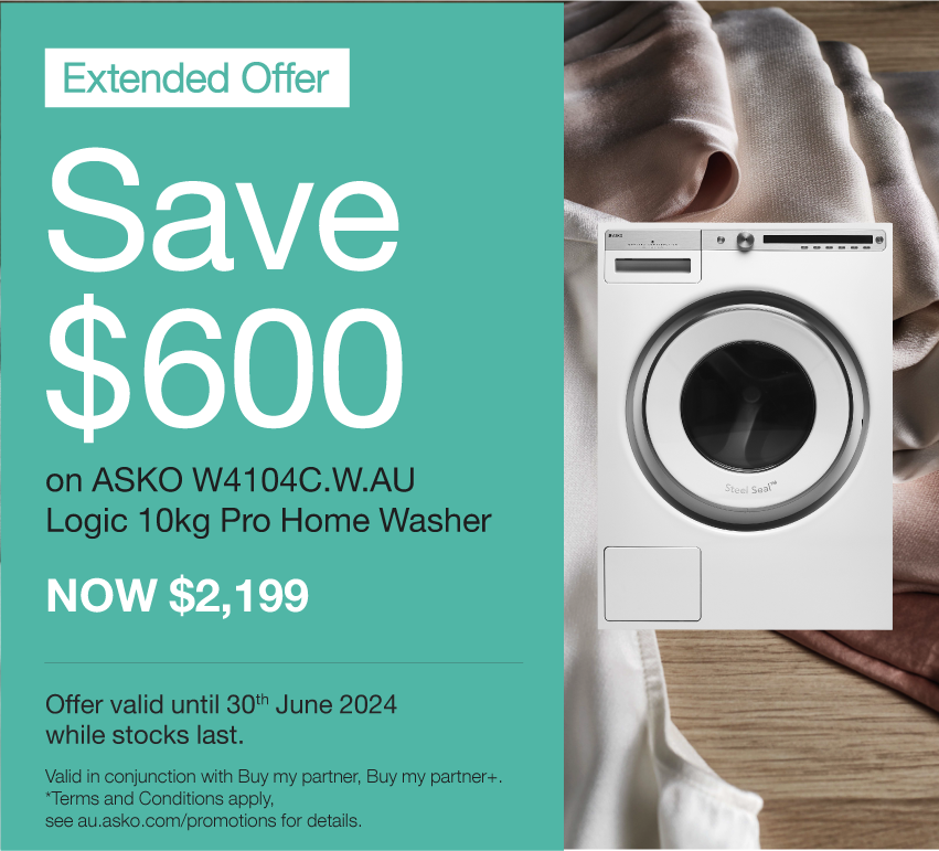 Save $600 On W4104CW Logic 10kg ASKO Pro Home Washer