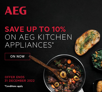 Save up to 10% on AEG Kitchen Appliances at Retravision