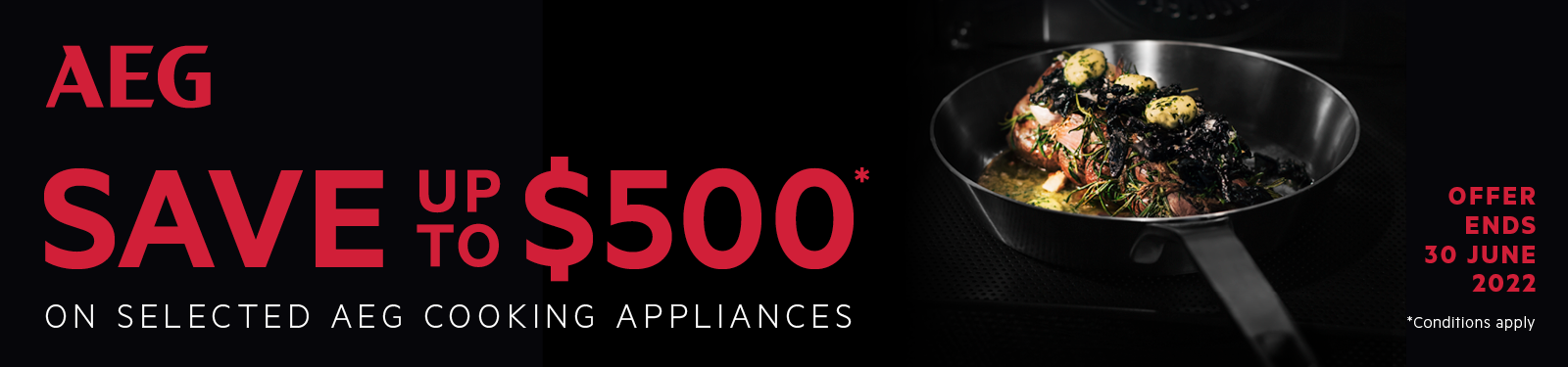 Save up to $500 on selected AEG Kitchen Appliances at Retravision