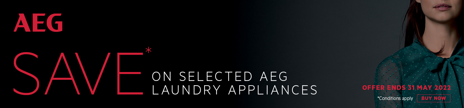 Save on selected AEG Laundry Appliances