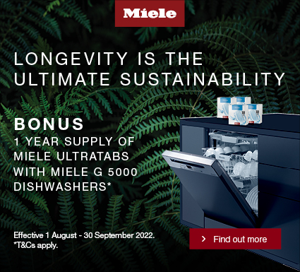 Bonus 1 Year supply Dishwasher UltraTabs with Miele G 5000 dishwasher
