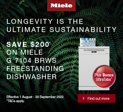 Save $200 on selected Miele Dishwasher & Bonus 1 Year supply Dishwasher UltraTabs