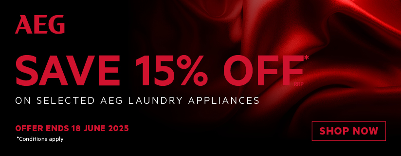 Save 15% On Selected AEG Laundry Appliances