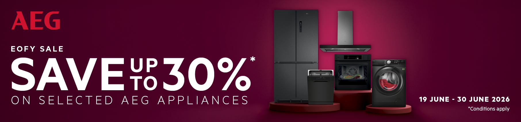 Save Up To 30% On Selected AEG Appliances