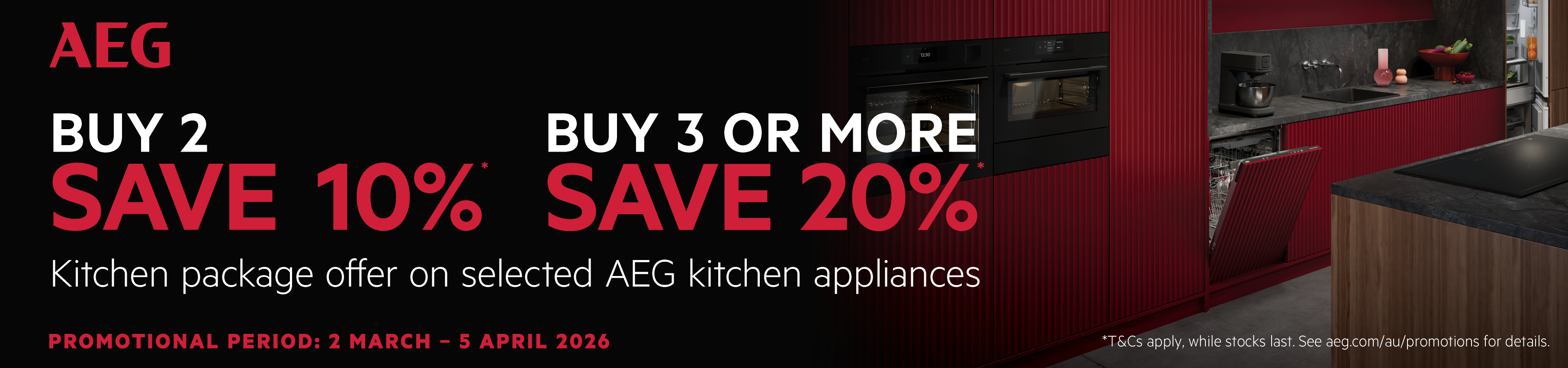 Save Up To 20% On Selected AEG Kitchen Appliances