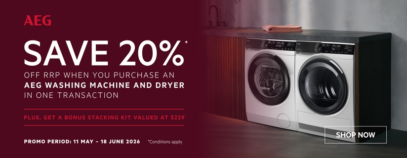 Save 20% On Selected AEG Laundry Packages at Retravision