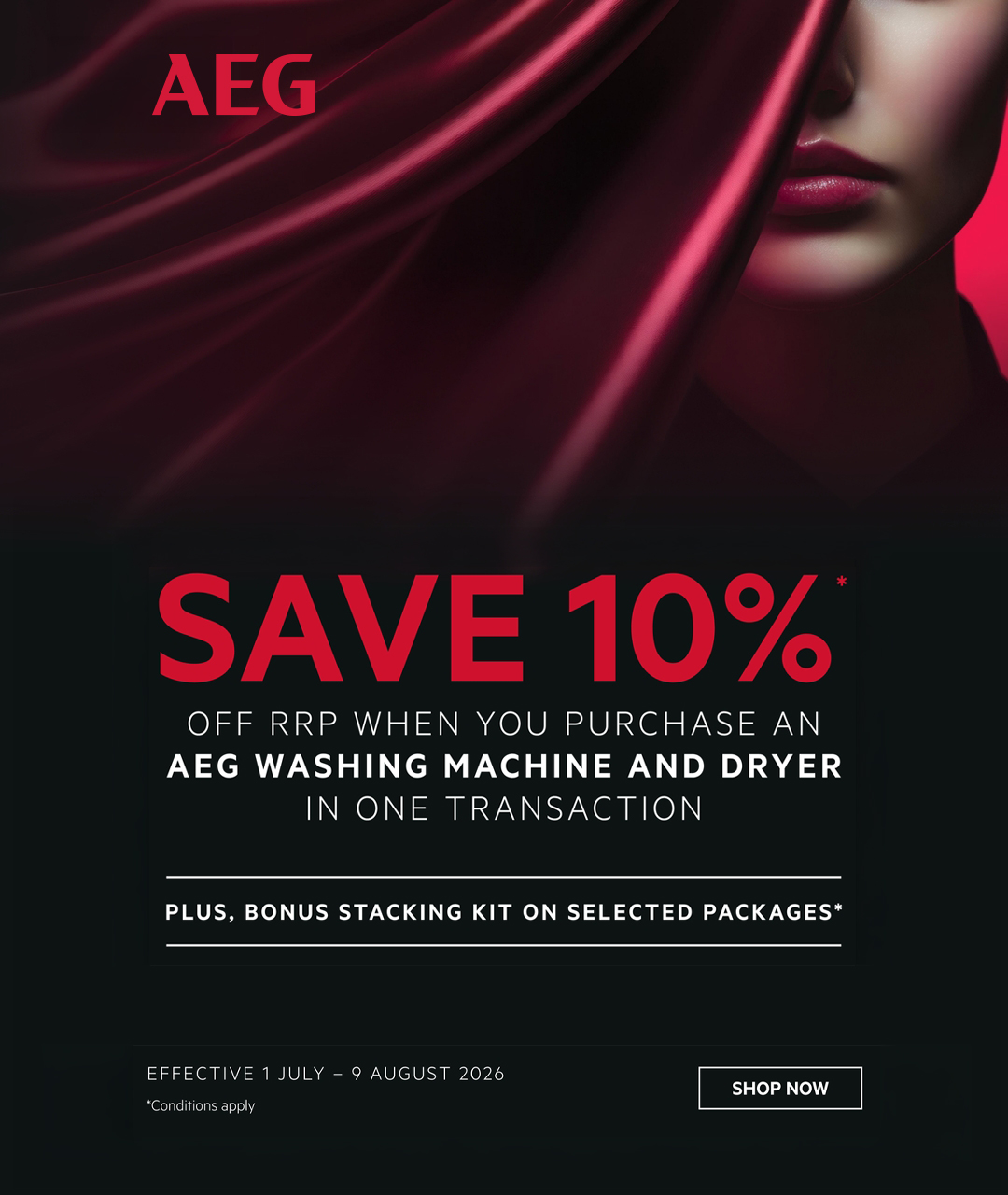 Save 10% Off AEG Washing Machine And Dryer Bundles