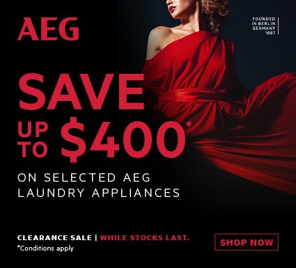 Save Up To $400 On Selected AEG Laundry Appliances at Retravision