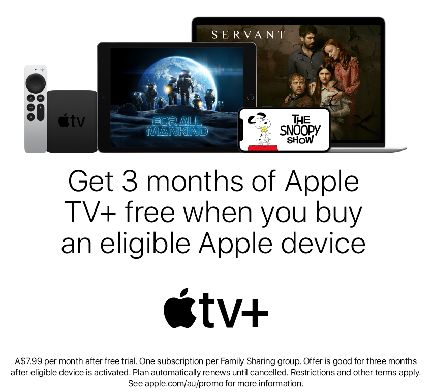 Free 3 Month Apple TV+ Subscription at Retravision