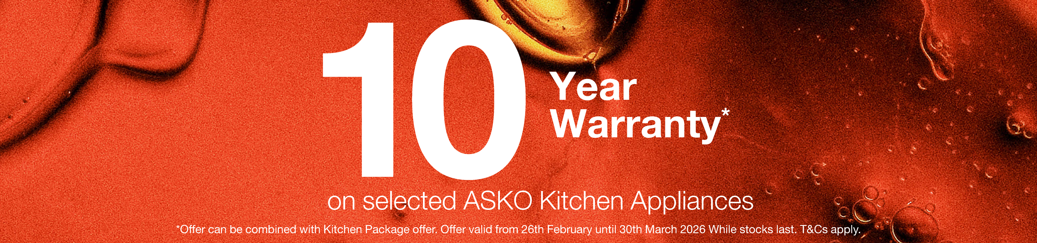 10 Year Warranty On Selected ASKO Kitchen Appliances