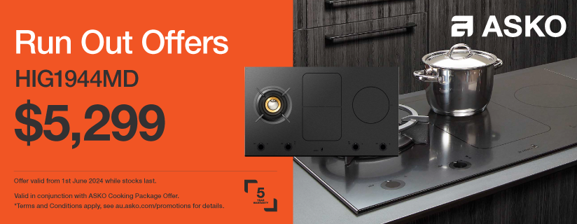 Run Out Offer On ASKO HIG1944MD 90cm Hob Duo Fusion Cooktop