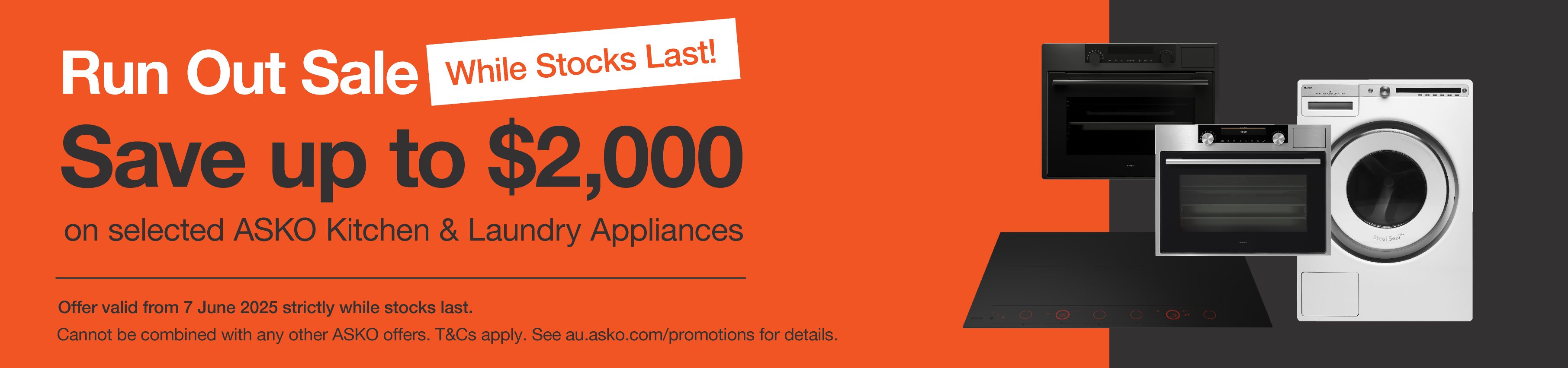 ASKO Kitchen & Laundry Run Out Sale