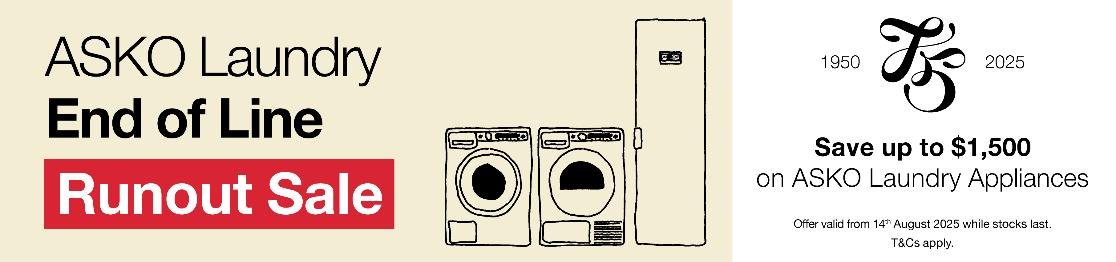 ASKO Laundry End of Line Runout Sale