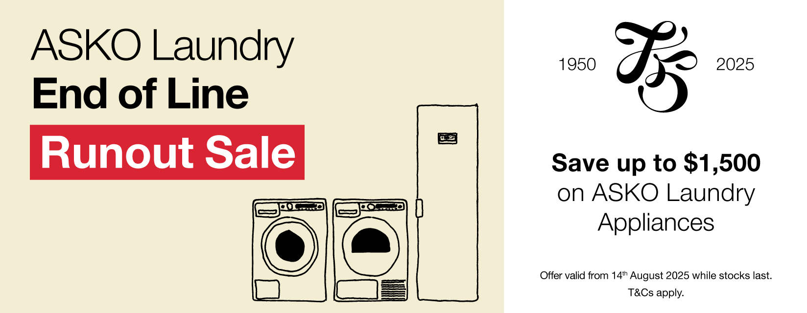 ASKO Laundry End of Line Runout Sale