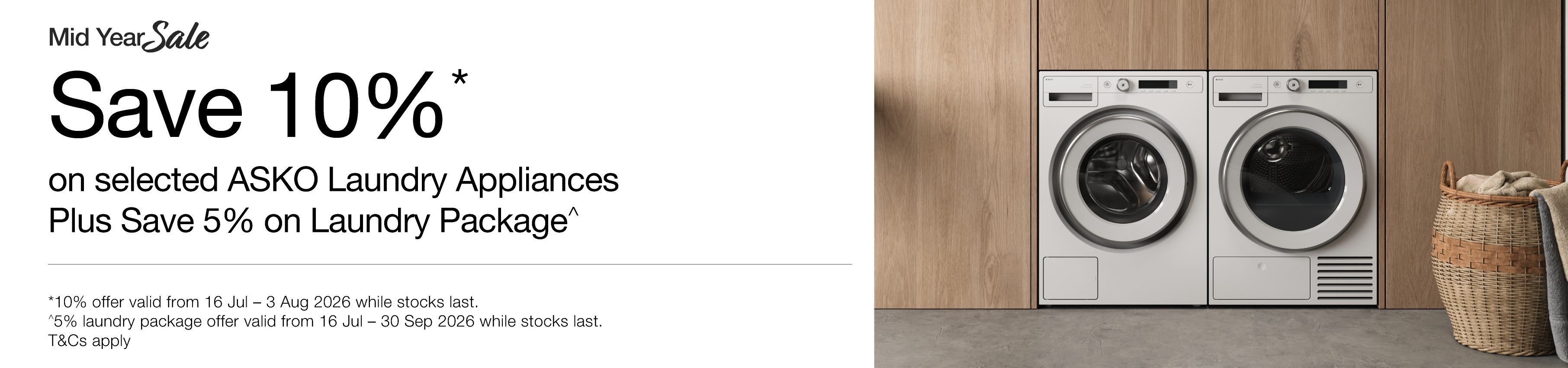 Save 10% On Eligible ASKO Laundry Appliances