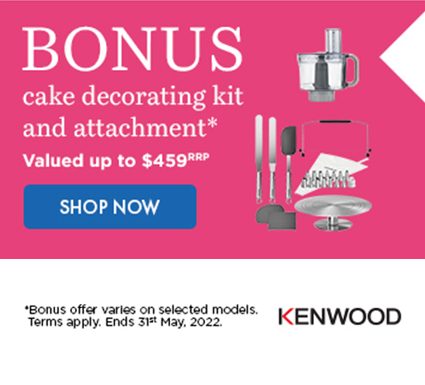 Bonus Cake Decorating Kit with selected Kenwood Stand Mixers at Retravision
