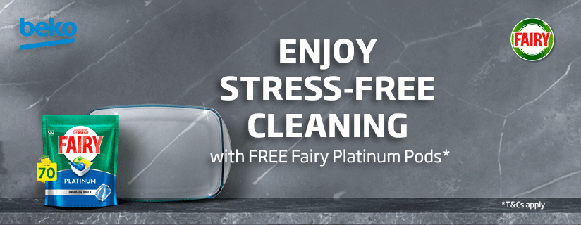 Bonus Fairy Dishwashing Pack With Selected Beko Dishwashers