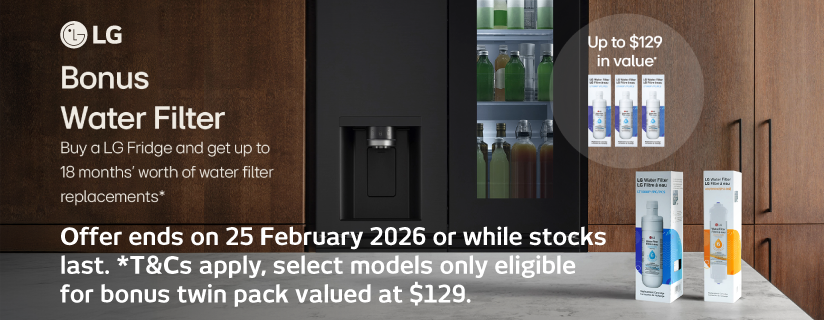Bonus Water Filter With Select LG Fridges