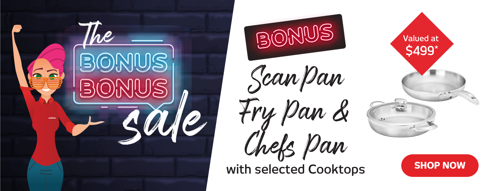 Bonus Scan Pan Fry Pan & Chef’s Pan
