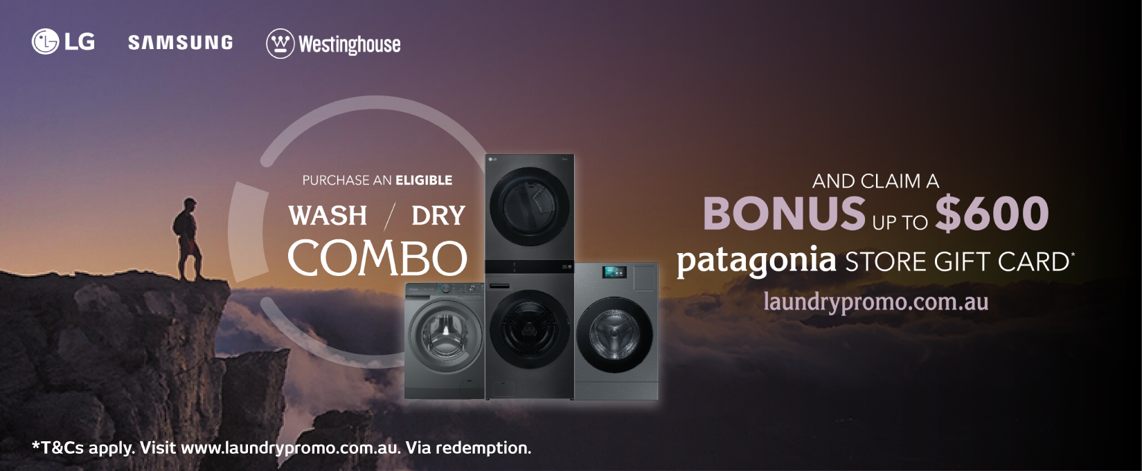 Bonus Patagonia Store Gift Card Up To $600 On Selected Laundry at Retravision