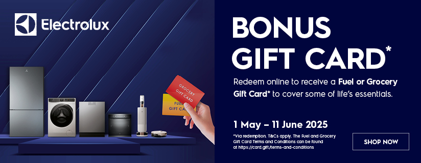 Bonus Gift Card Valued Up To $500 With Selected Electrolux Appliances
