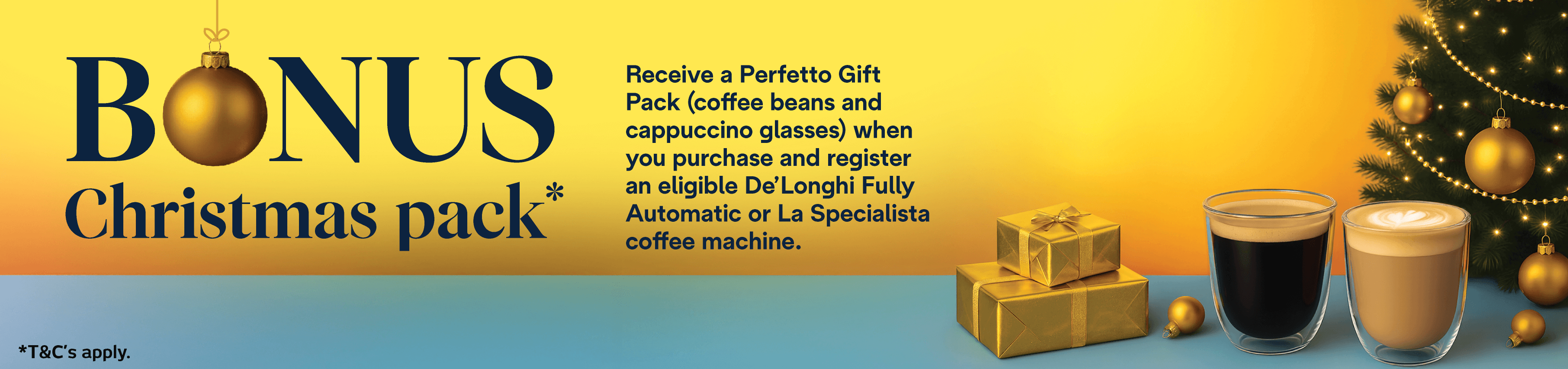 Bonus Perfetto Gift Pack With Eligible Delonghi Coffee Machines