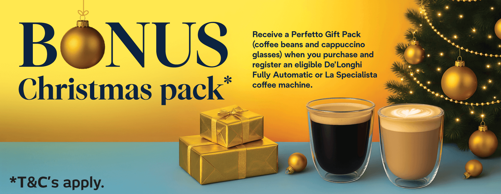 Bonus Perfetto Gift Pack With Eligible Delonghi Coffee Machines