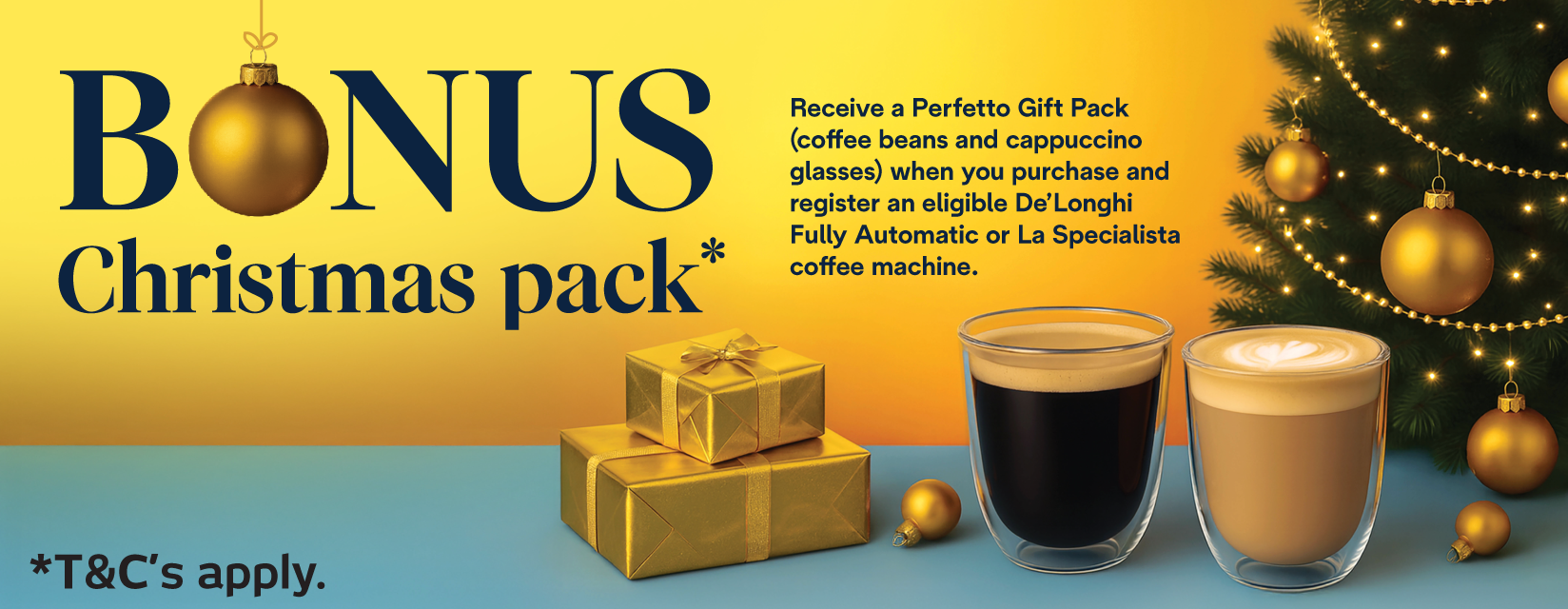 Bonus Perfetto Gift Pack With Eligible Delonghi Coffee Machines
