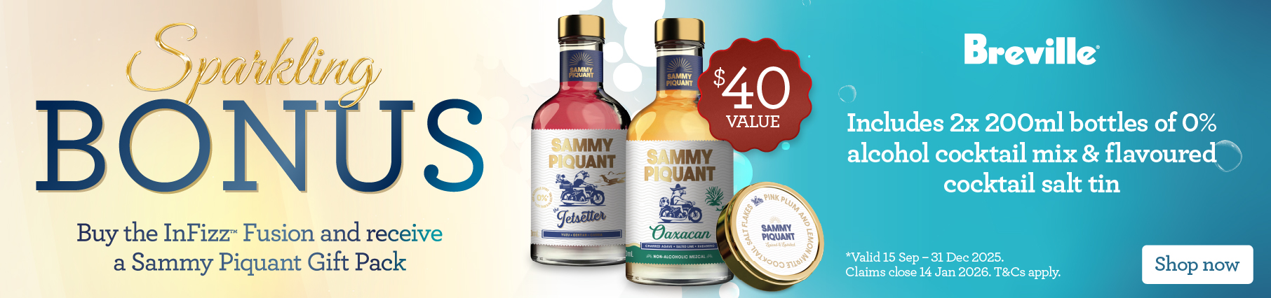 Bonus Gift With Breville InFizz Fusion at Retravision