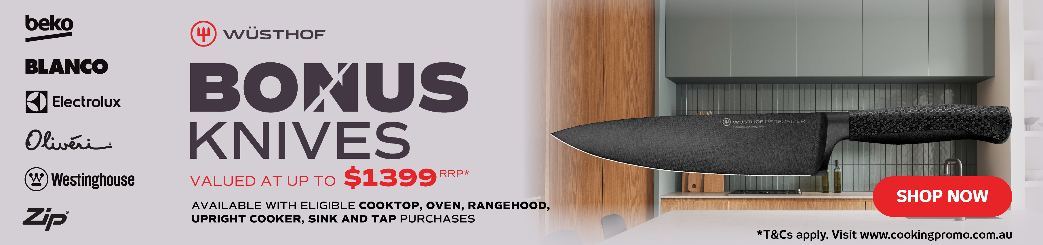 Bonus Knives With Selected Kitchen Appliances