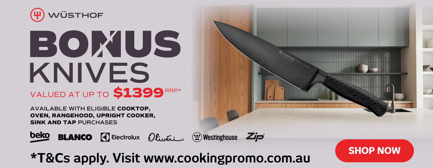 Bonus Knives With Selected Kitchen Appliances