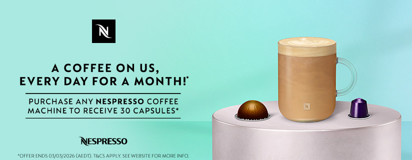 Purchase Any Nespresso Coffee Machine To Receive 30 Capsules