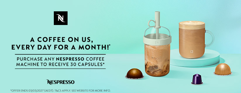 Purchase Any Nespresso Coffee Machine To Receive 30 Capsules