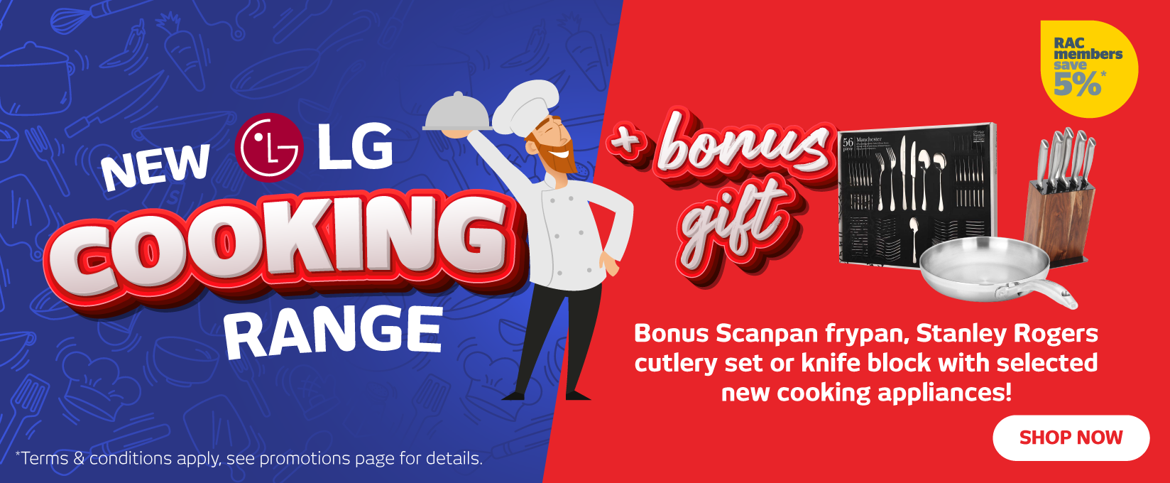 Bonus Offers With NEW LG Cooking Range at Retravision