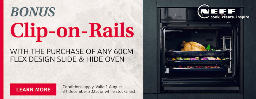 Bonus Rails With NEFF 60cm FlexDesign Ovens